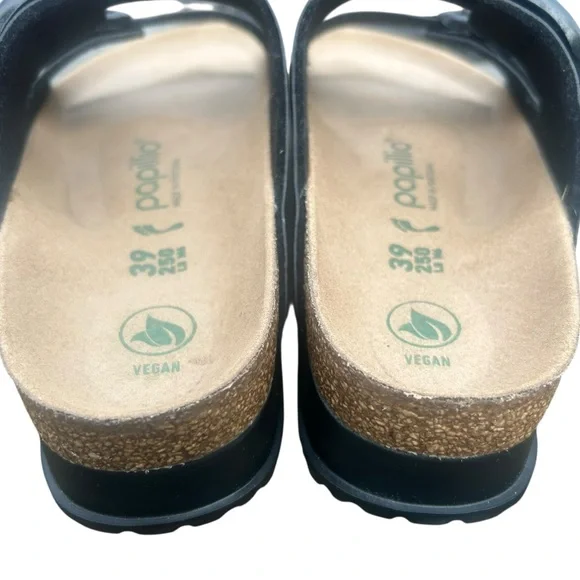 Birkenstock Papillio Arizona Flex Platform Sandals 39 NWOB Birko-Flor Black - Picture 12 of 15